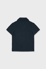 Organic Cotton Camp Collar Waffle Shirt