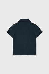 Organic Cotton Camp Collar Waffle Shirt