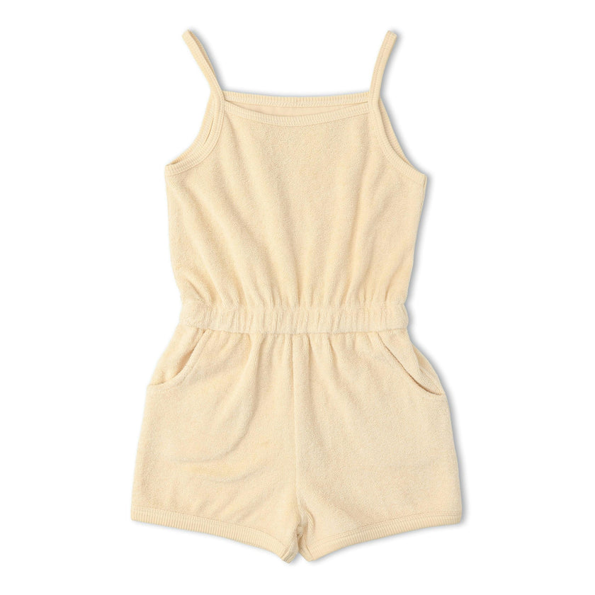 Organic Tank Romper - Butter Yellow