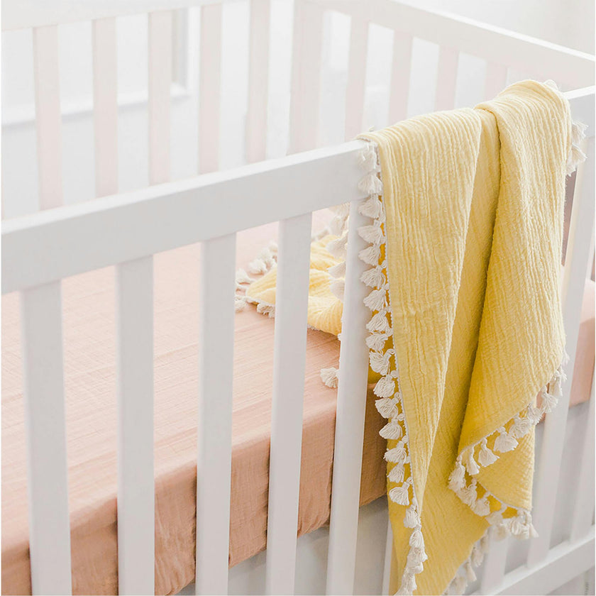 6 Layer Muslin Blanket Ochre