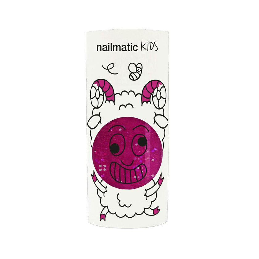Nail Polish for Kids GLITTER SINGLE SHEEPY Raspberry Glitter