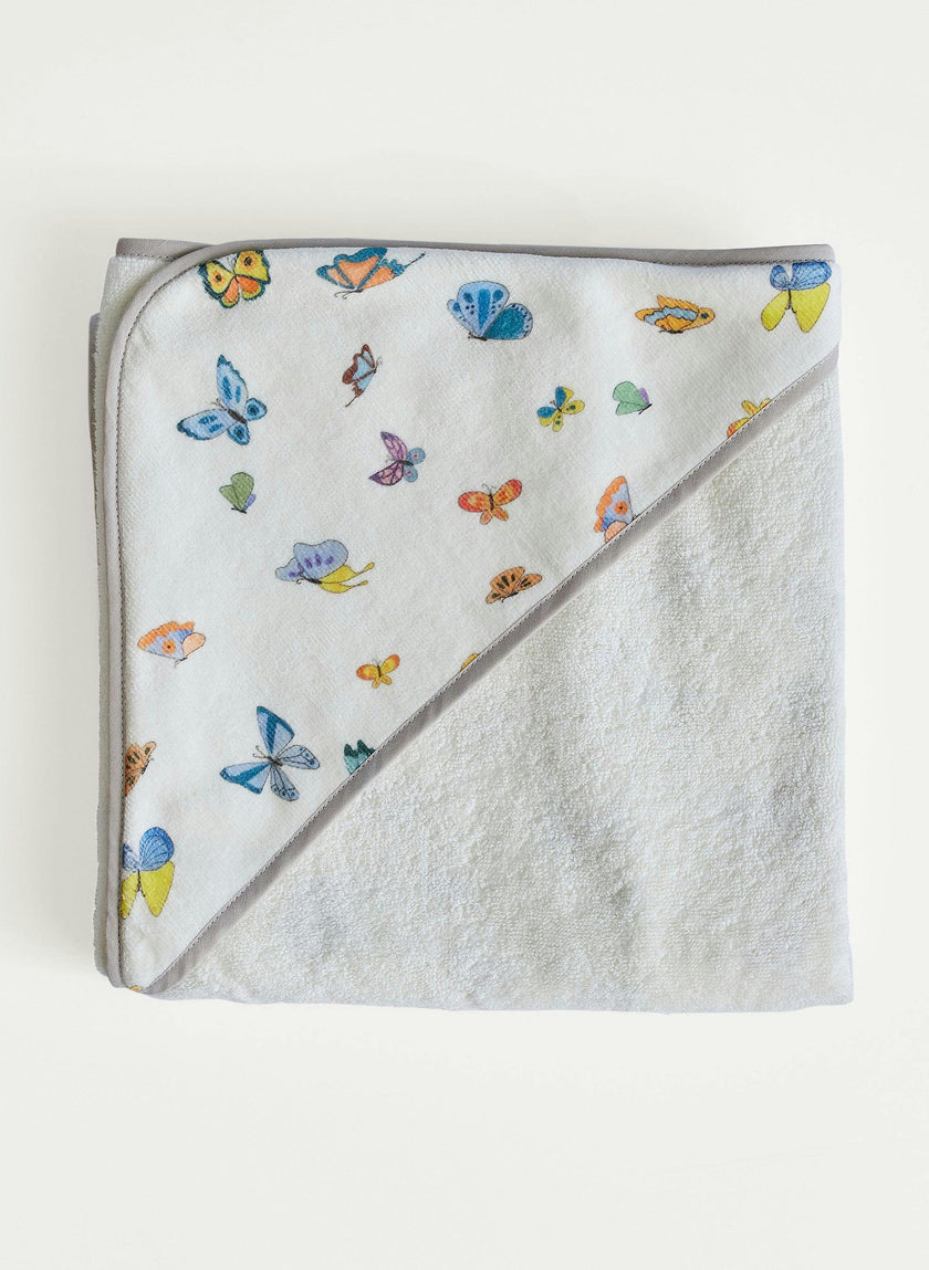 Hooded Bath Towel - Madame Butterfly