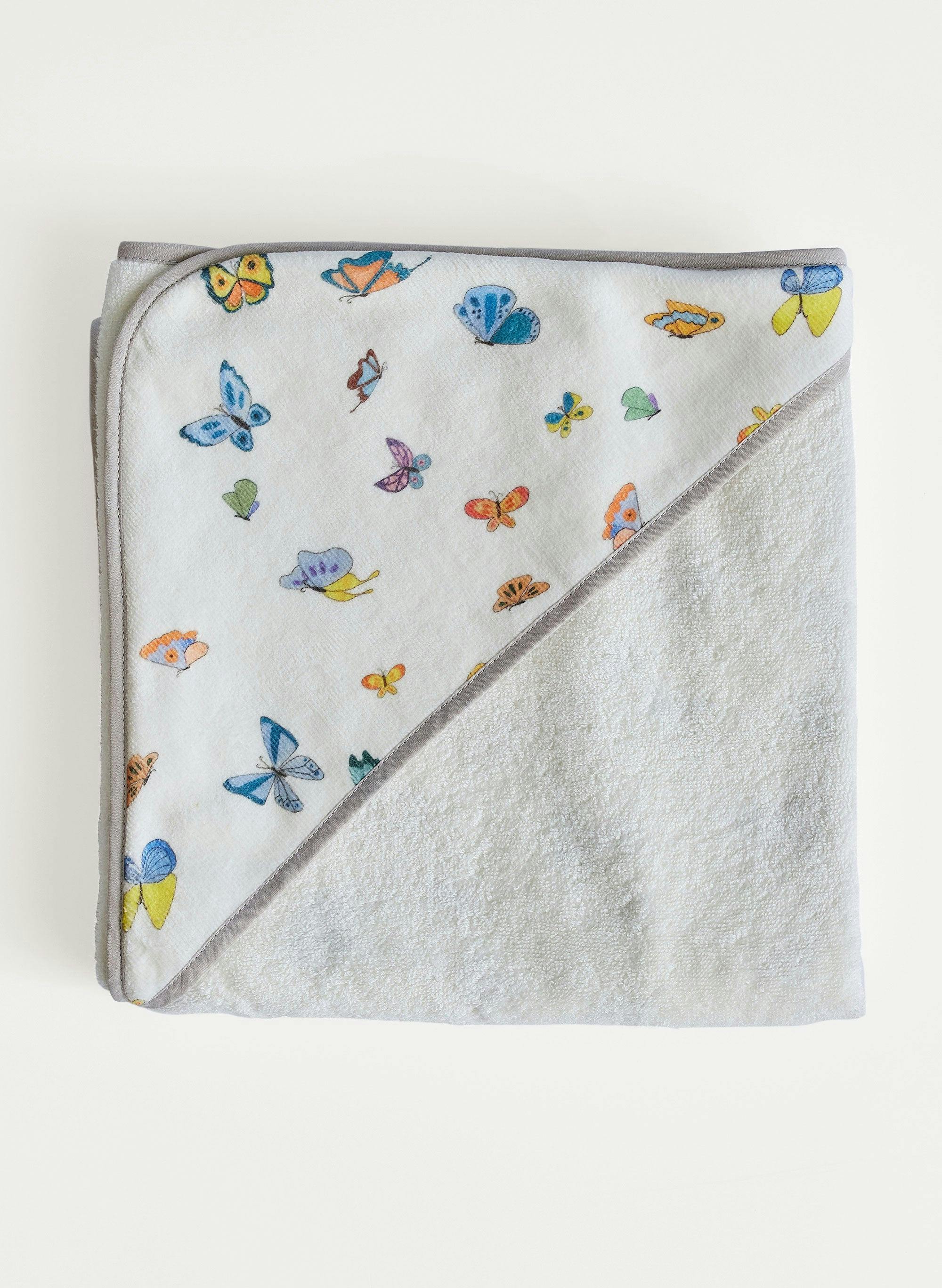 Hooded Bath Towel - Madame Butterfly