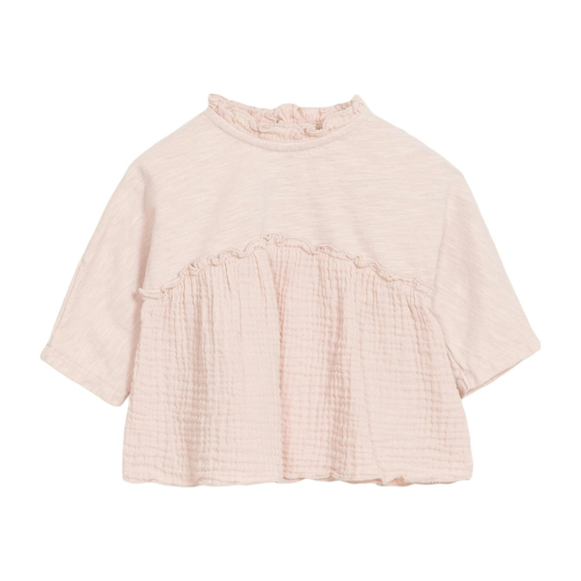 Ruffled High Neck Top