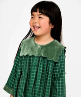 Gigi Dress, Green Holiday Plaid