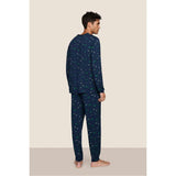 Henry Printed TENCEL Modal Long PJ Set, Blue