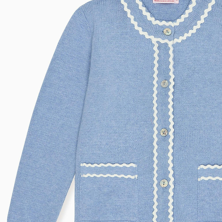 Blue Alegria Cotton Girl Cardigan
