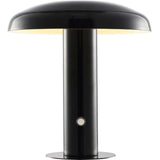 Suillius 11" Contemporary Bohemian Rechargeable/Cordless Iron Integrated LED Mushroom Table Lamp