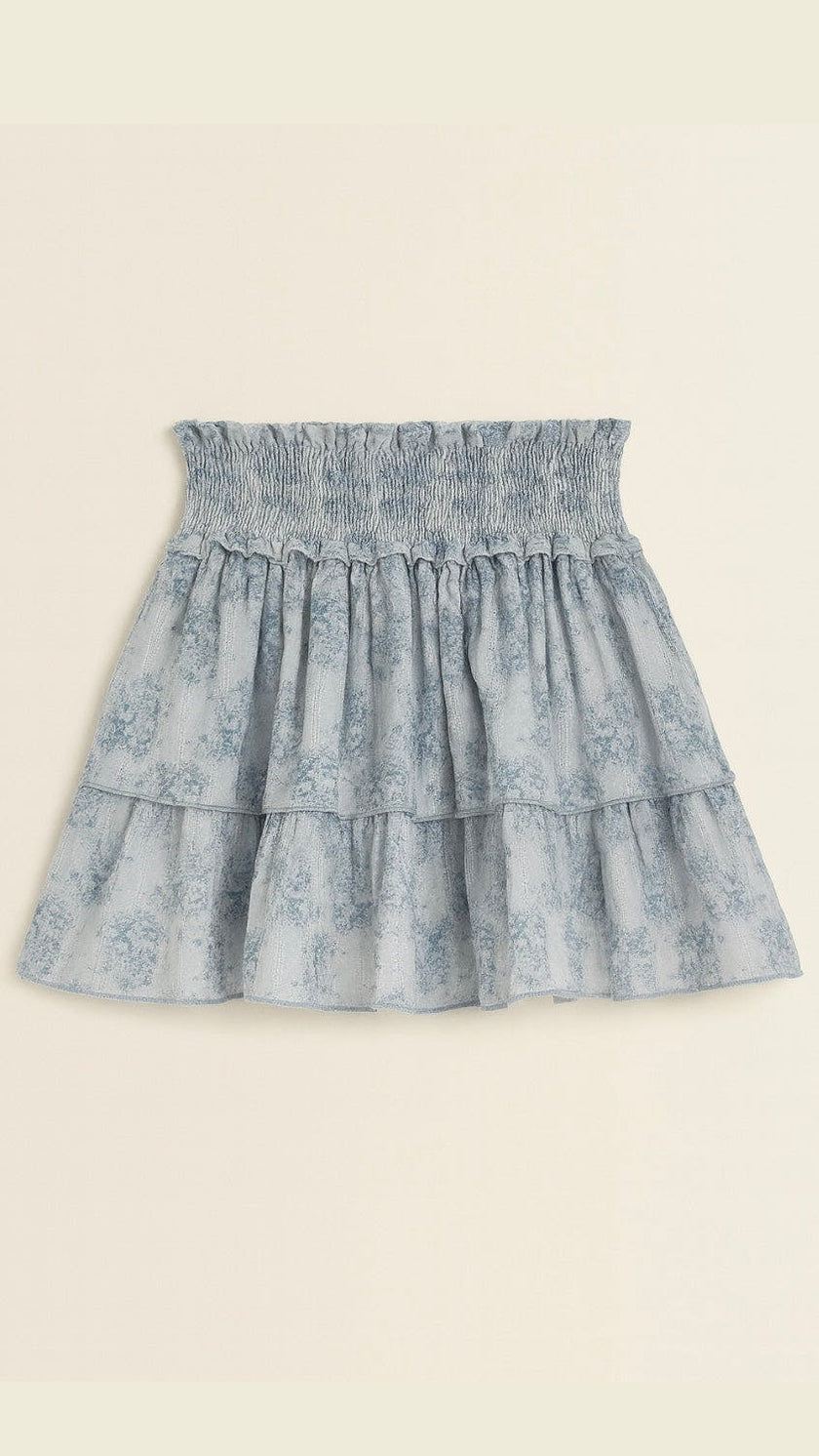 Gigi Skirt in Mini Roses Blue