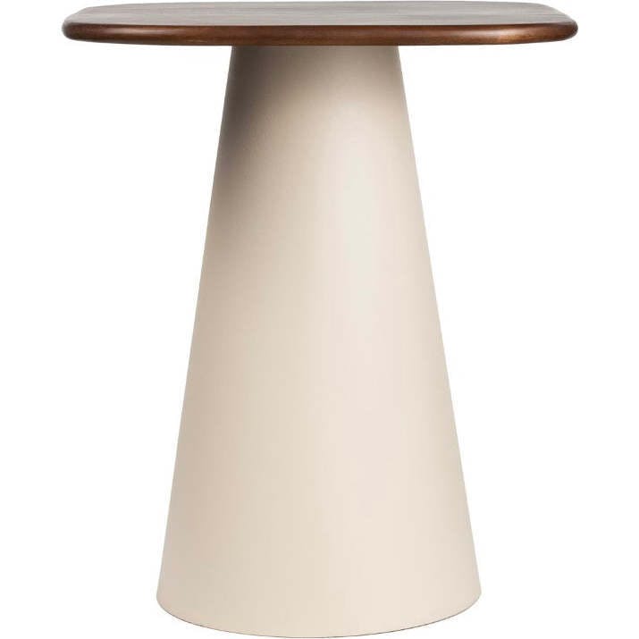 Skye 18" Modern Rustic Square Wood/Metal Accent Table