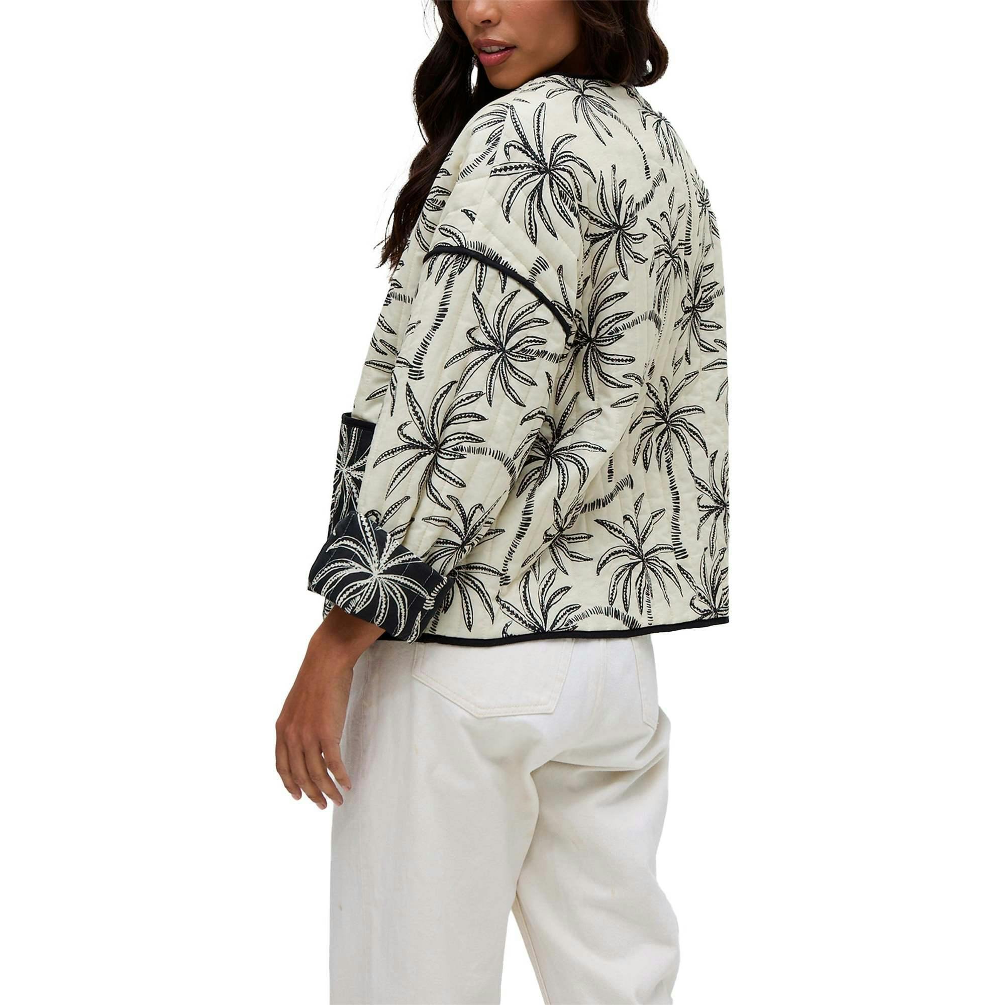 Felicity Palm Print Reversible Jacket