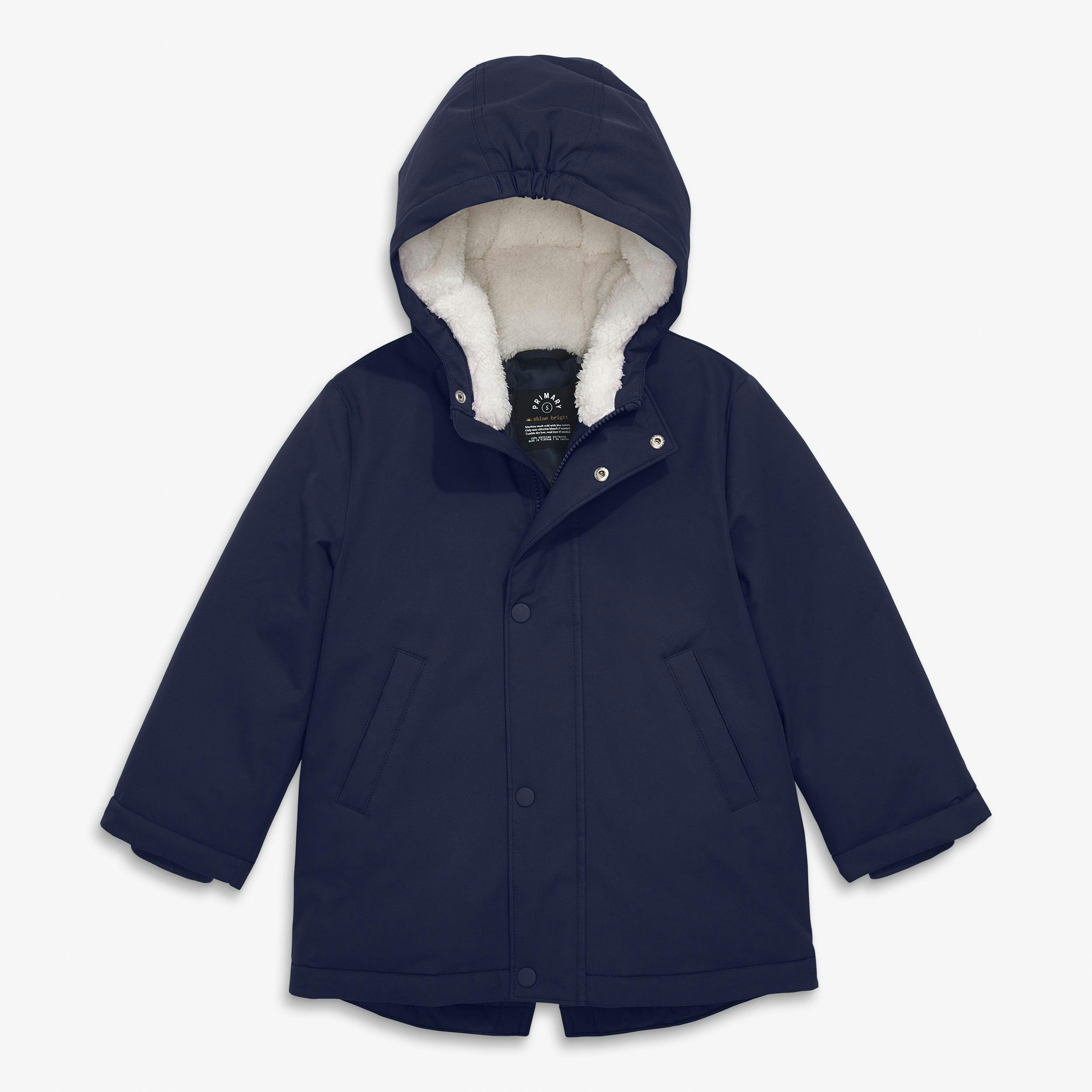 Kids weatherproof parka puffer