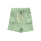 Boys Cargo Shorts in Dusty Sky Blue