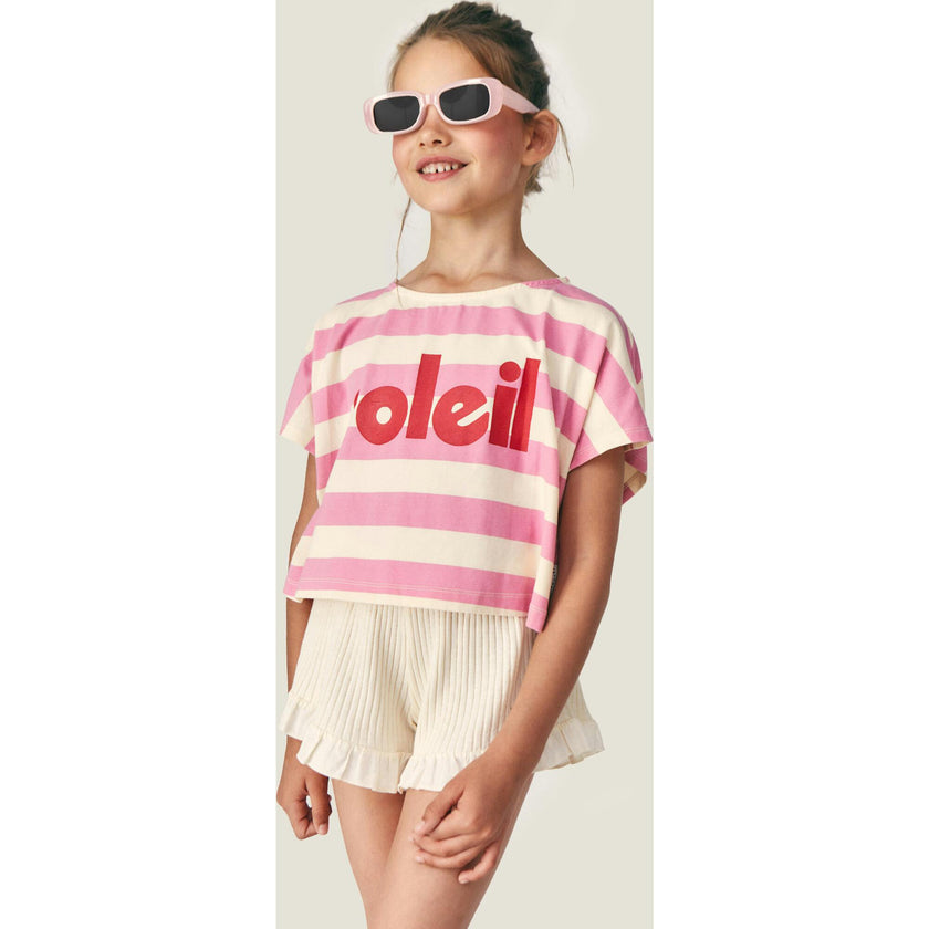 Mipounet SS26 Zoe Flammé, E Short Ecru