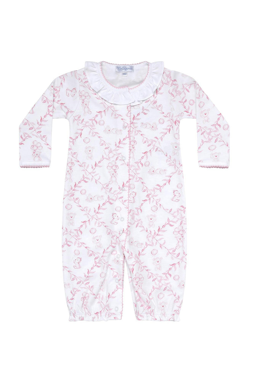 Pink Bears Trellace Baby Converter Gown
