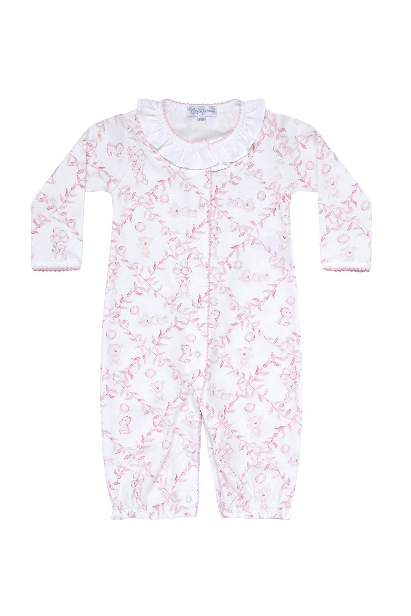 Pink Bears Trellace Baby Converter Gown