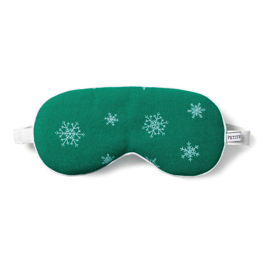 Adult's Flannel Sleep Mask in Emerald Wonderland