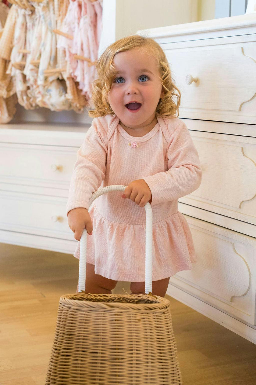 Tie-dye Onesie in Baby Pink