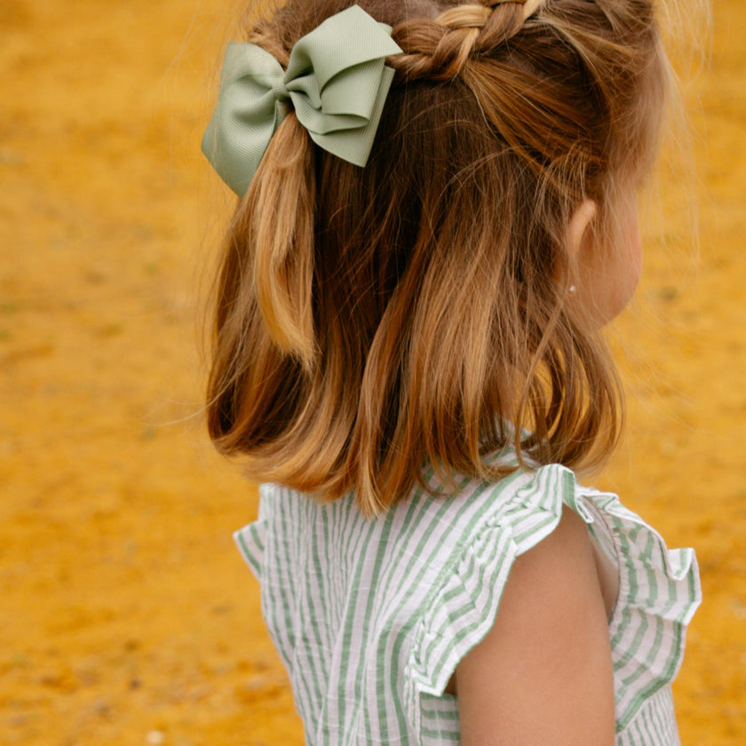 Noemie Top Mint Stripe Crepon