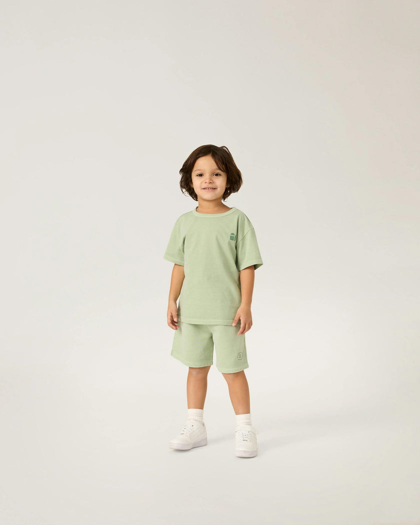Natural Dye Everyday Shorts in Honeydew