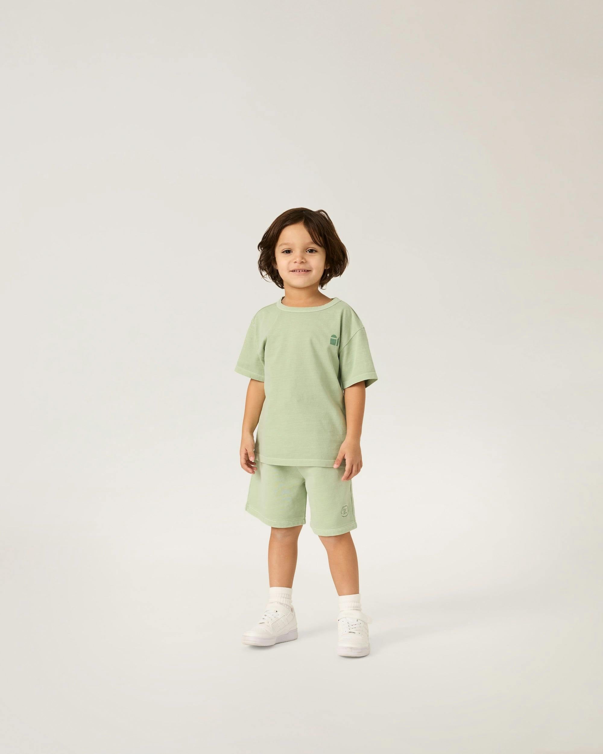 Natural Dye Everyday Shorts in Honeydew