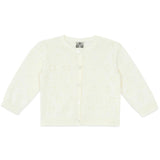 BONTON Openwork Hearts Lilet Baby Cardigan - Ecru