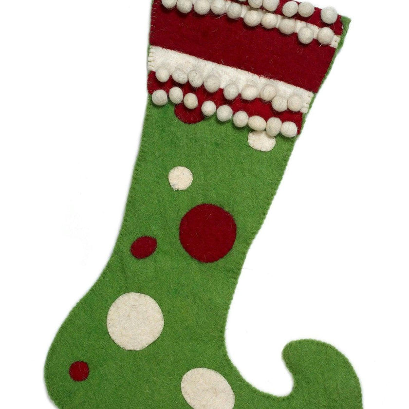 Jester Hand Felted Wool Christmas Stocking Arcadia Home