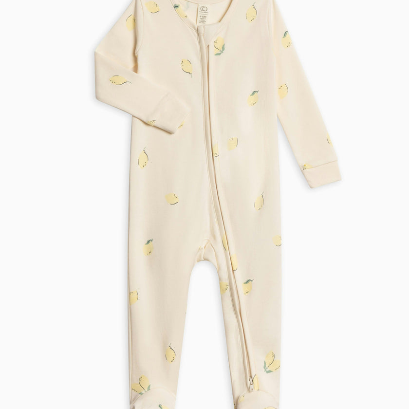Peyton Zipper Sleeper Wave Stripe / Rain