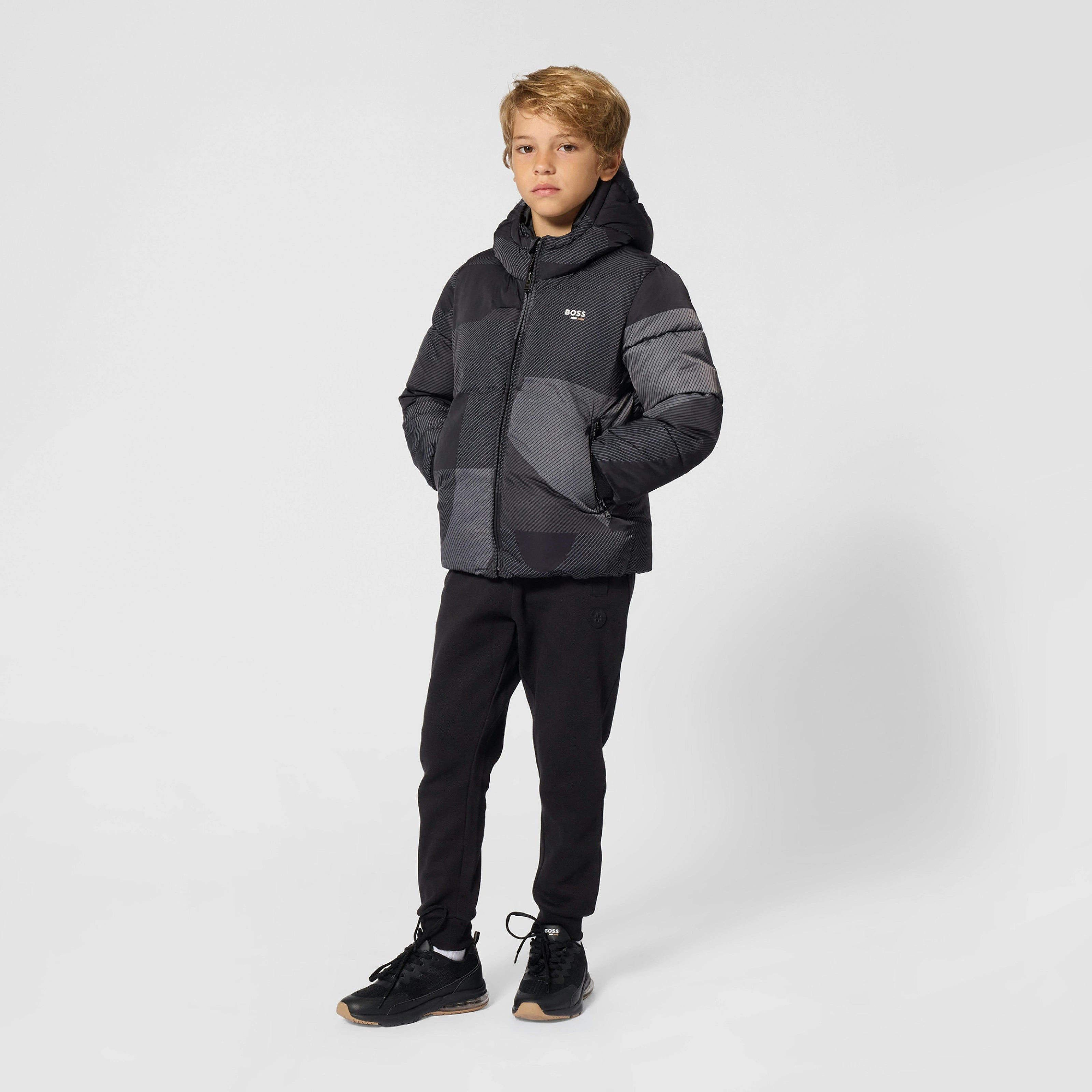 Black Logo Patch Sweatpants