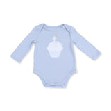 Birthday - First Birthday Blue Long Sleeve Bodysuit