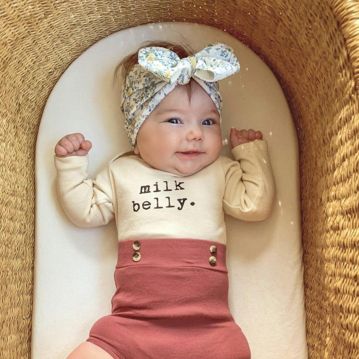 Milk Belly Organic Bodysuit Long Sleeve
