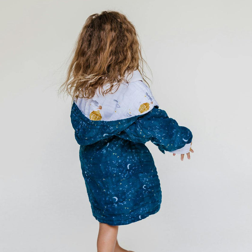 Certified Organic Muslin Reversible Bath Robe
