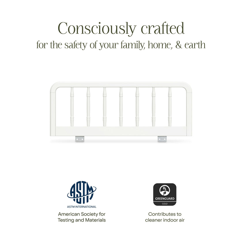 Liberty Spindle Twin/Full Bed Guardrail in Warm White