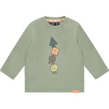 Crew Neck Long Sleeve Playful Graphic Shirt