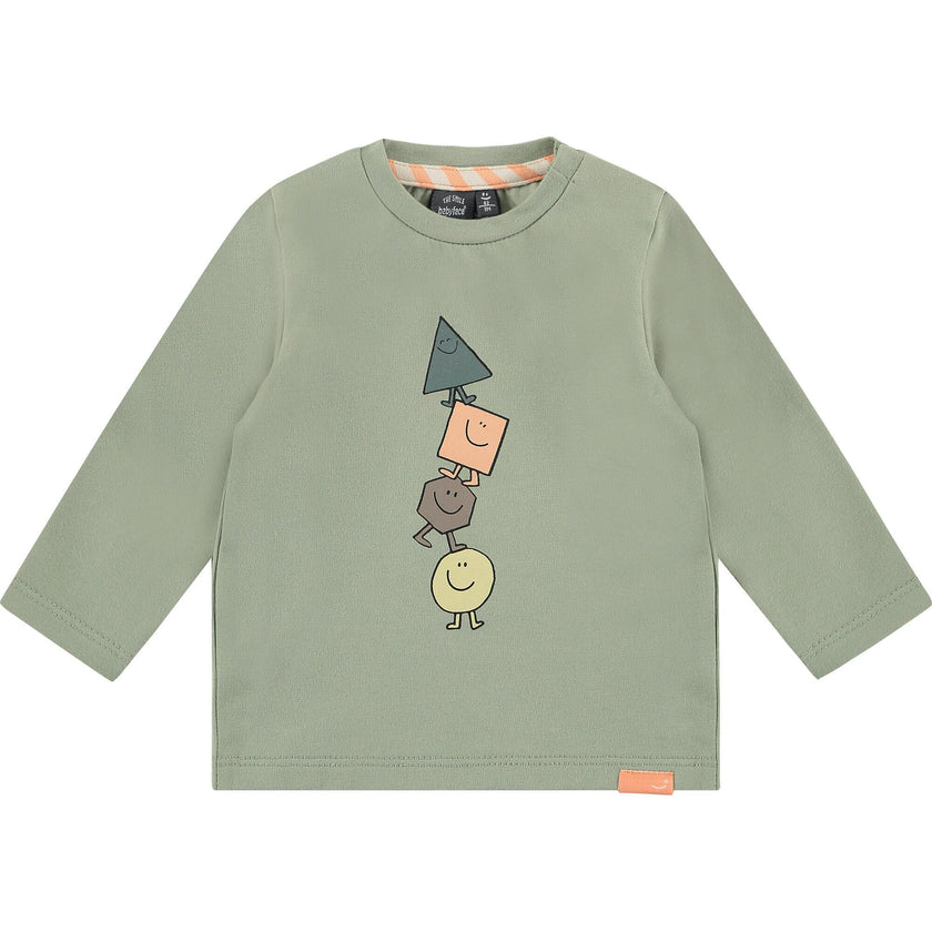 Crew Neck Long Sleeve Playful Graphic Shirt