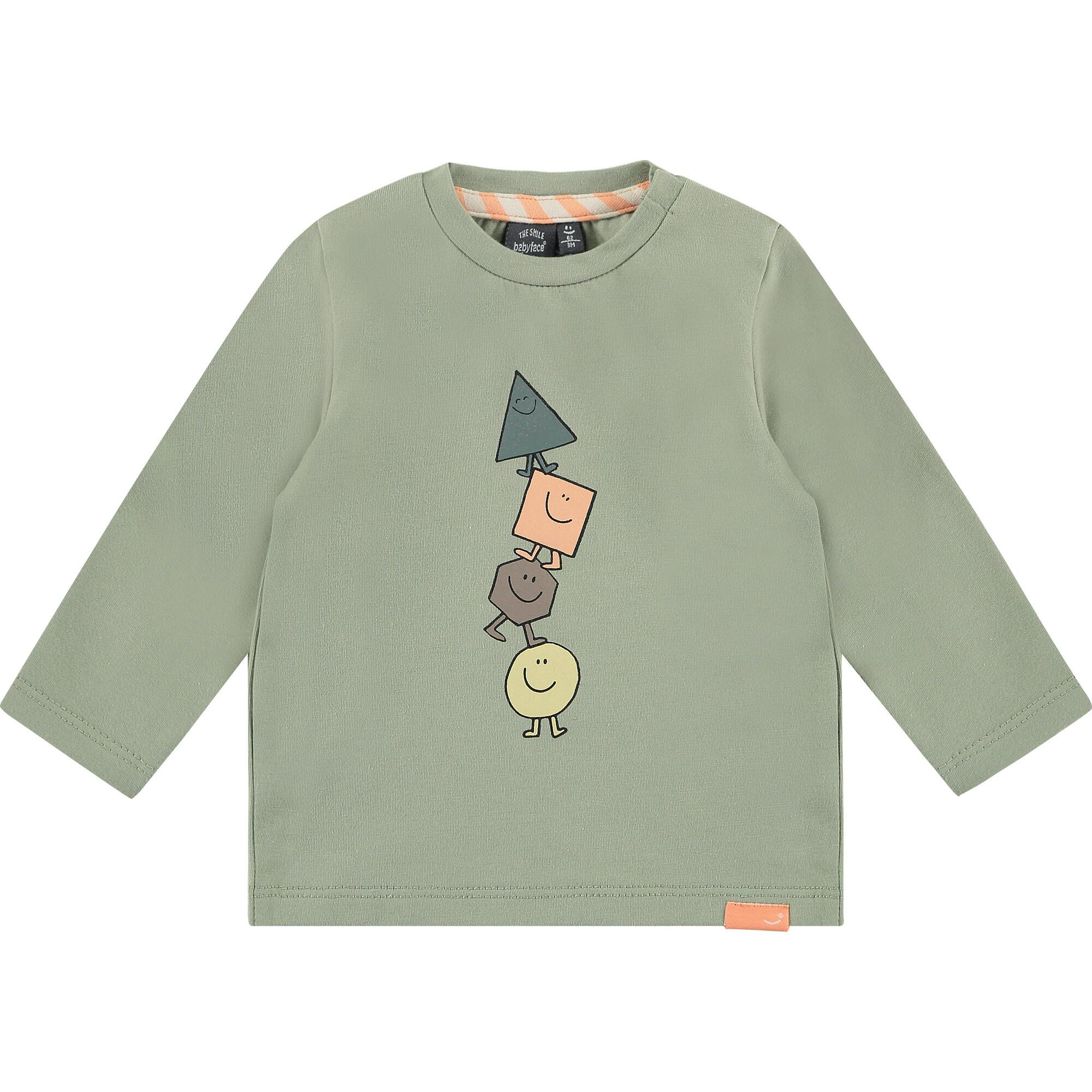 Crew Neck Long Sleeve Playful Graphic Shirt