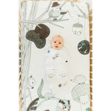 Hedgehogs and Mushrooms Bamboo Swaddle