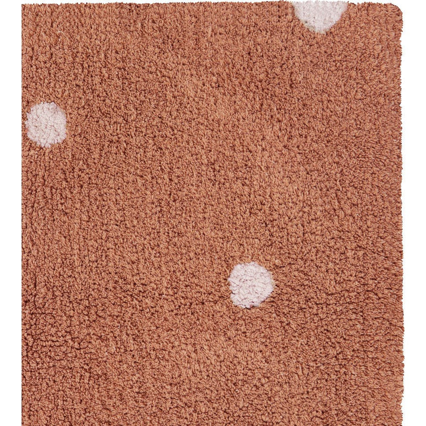 Rectangular Washable Mini Dot Rug