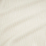 Ivory Pacci Ribbed Ruffled Top