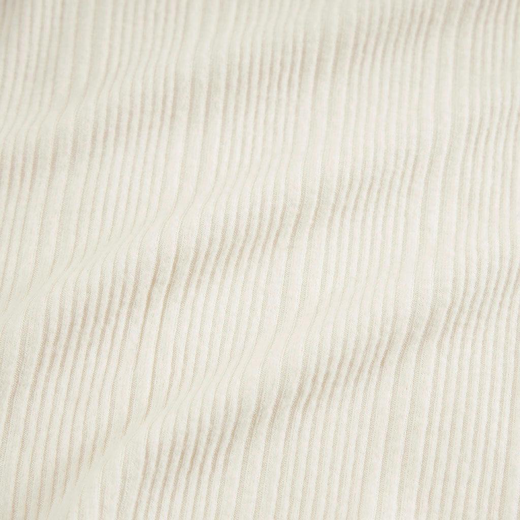 Ivory Pacci Ribbed Bow Top