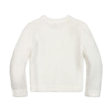 Organic Cropped Scallop Cardigan