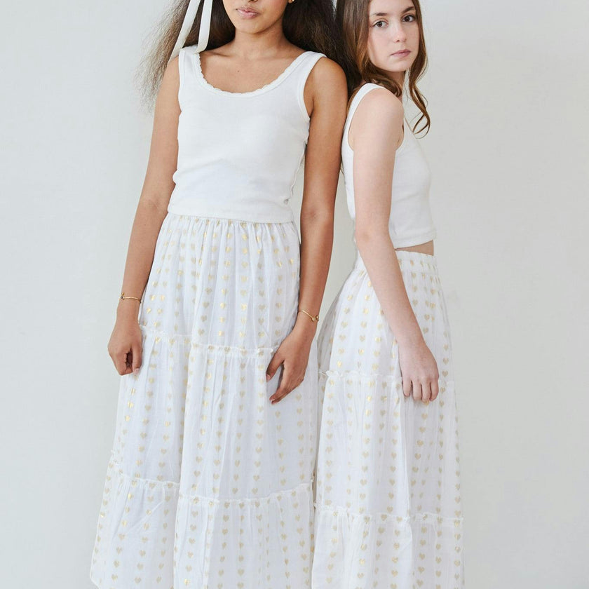 Stella White Ribbed Tank