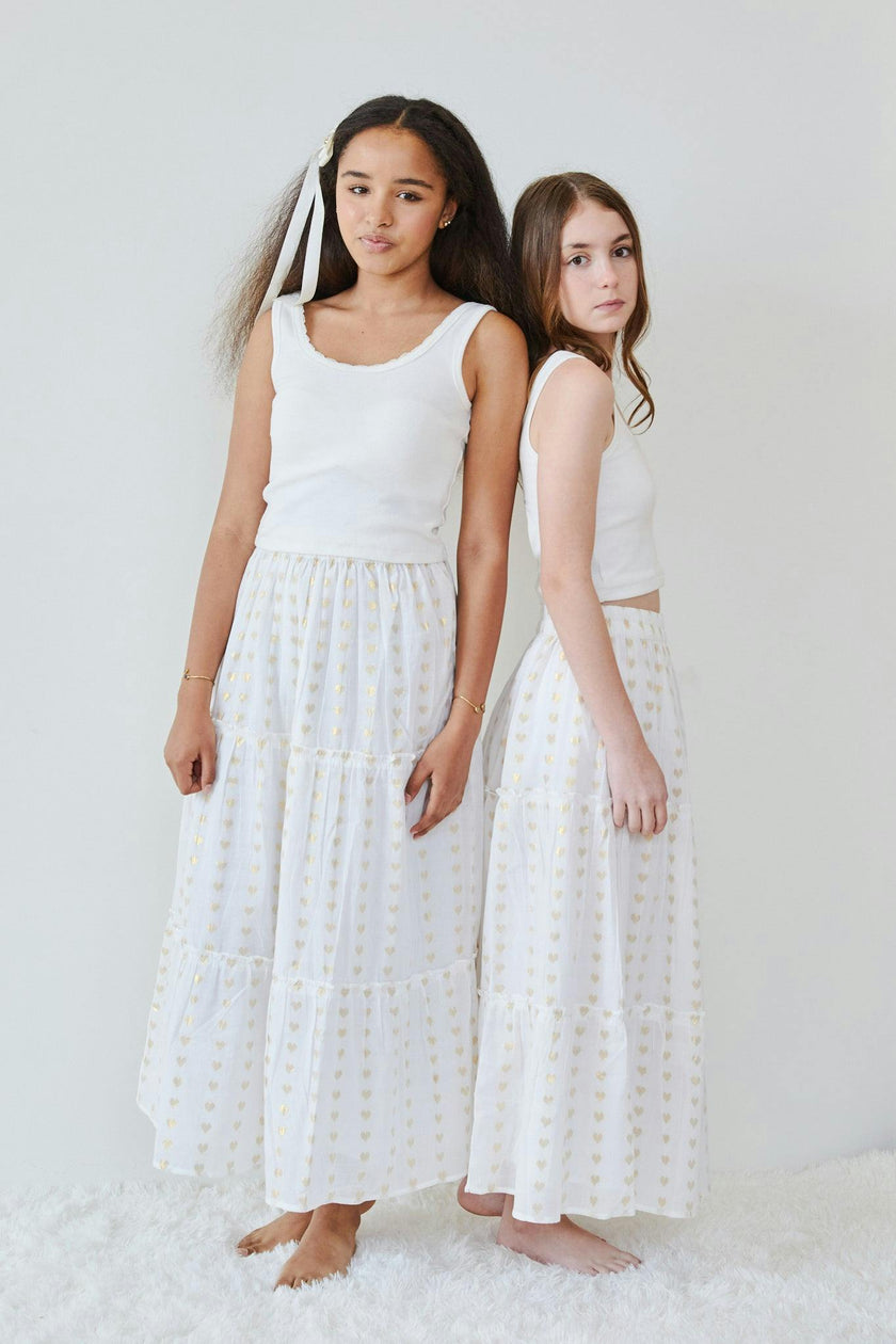 Stella White Ribbed Tank