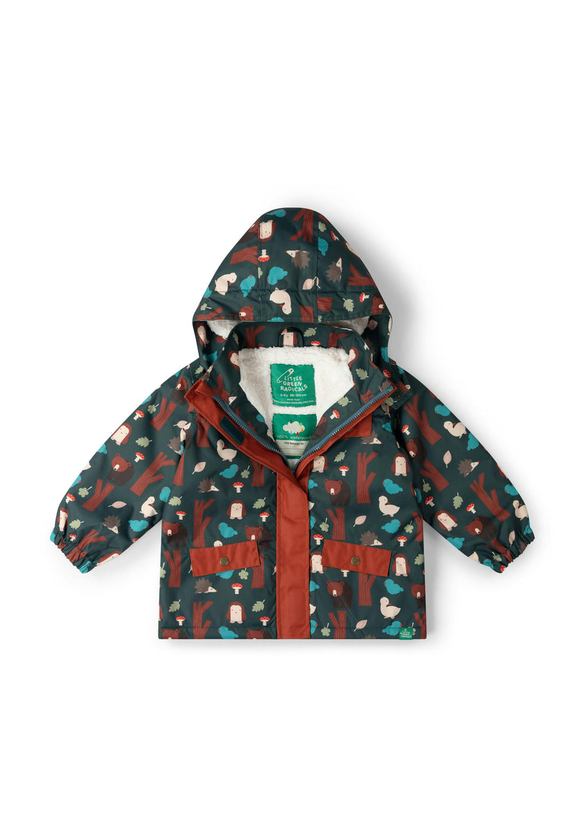 Woodland World Recycled Waterproof Adventure Winter Coat, Green