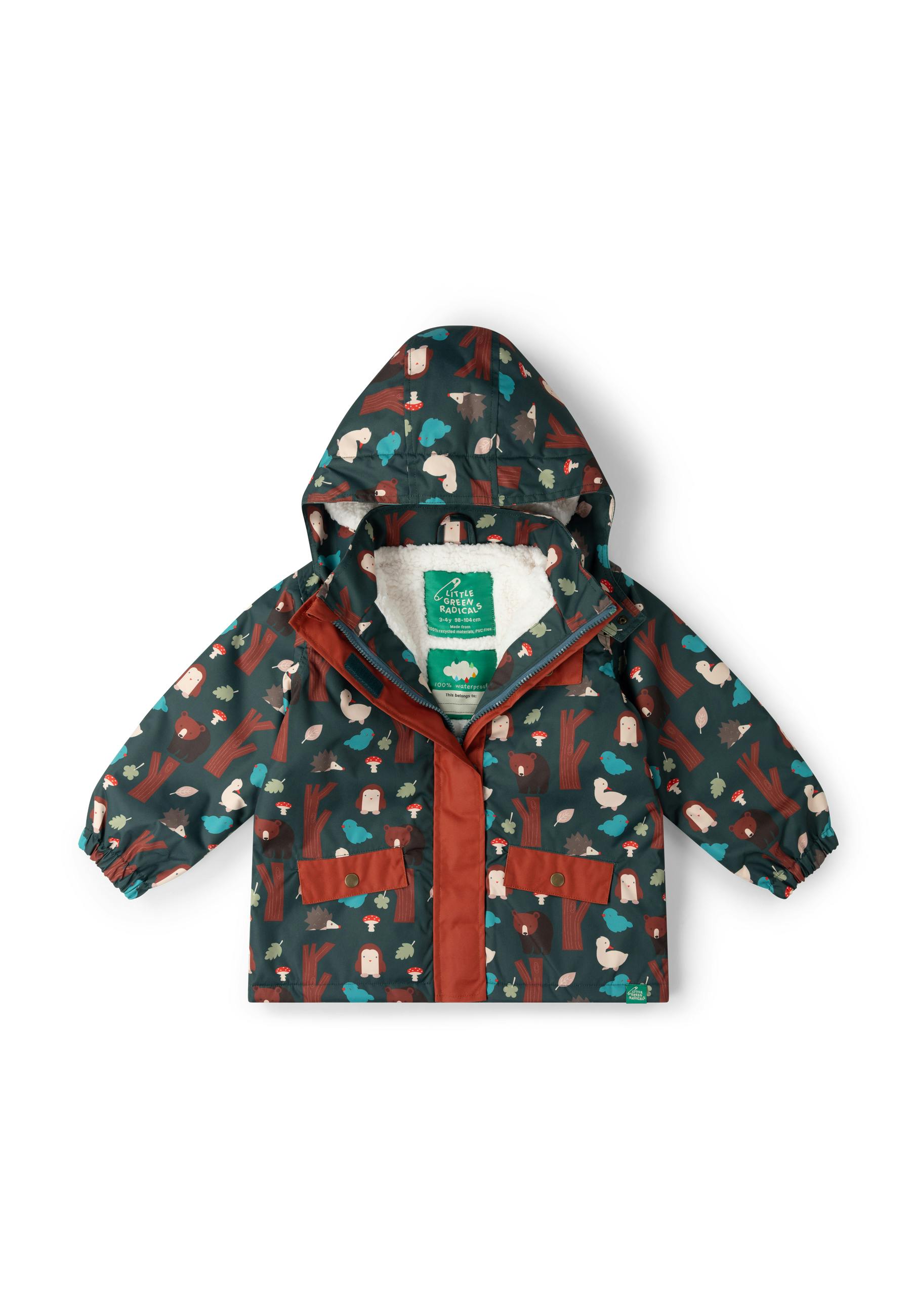Woodland World Recycled Waterproof Adventure Winter Coat, Green