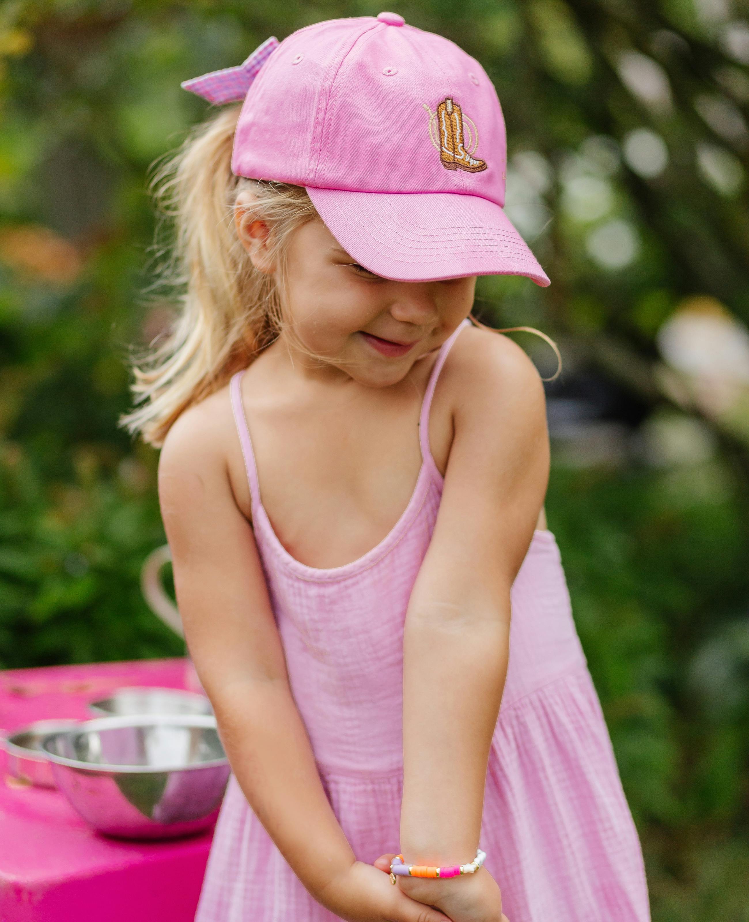 Cowboy Boot Bow Baseball Hat