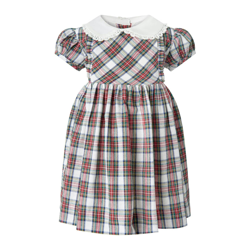 Tartan Frill Front Dress and Bloomers