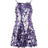 Purple Stardust Paillette Dress