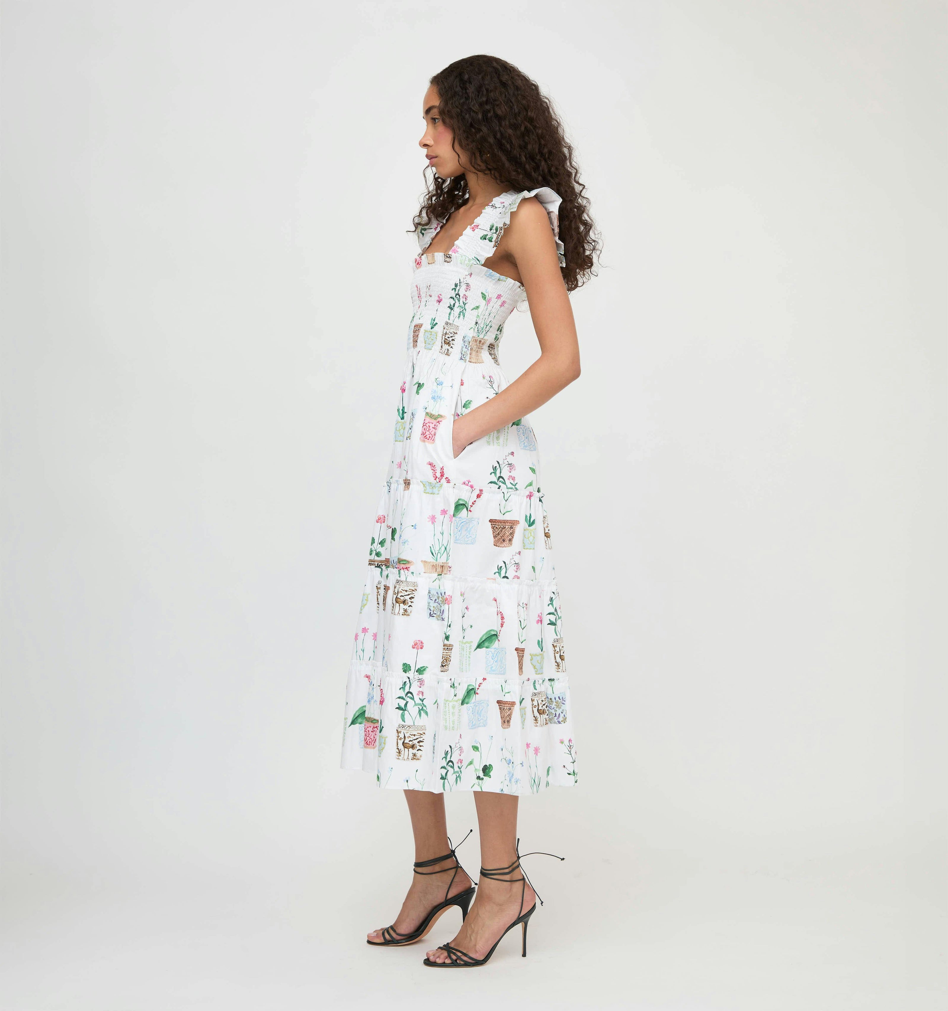 The Ellie Nap Dress - Flower Pots
