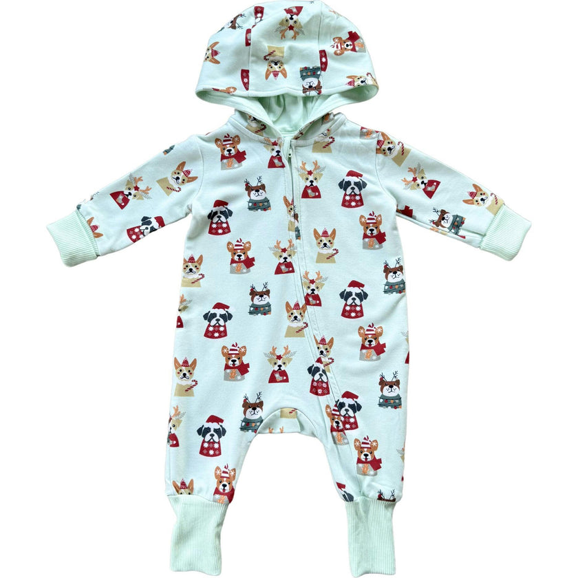 Baby Boy Terry Zip Romper